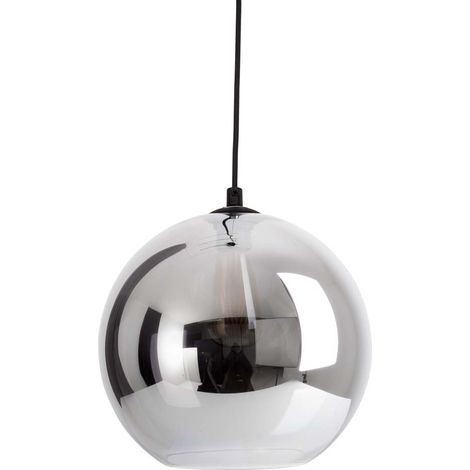 Hängeleuchte Pendelleuchte Esszimmerlampe Kugelleuchte Wohnzimmer Glas anthrazit (1/5)