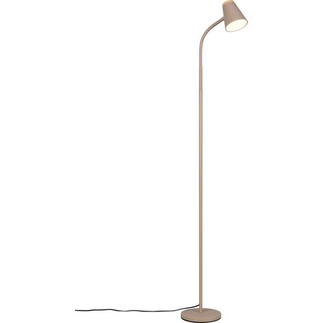 Stehlampe Leselampe Stehleuchte Wohnzimmerlampe braun Spot flexibel LED H 145 cm (1/5)