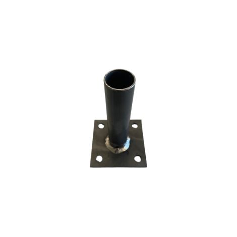 Platine acier à pied emboitable Ø35x2 (1/2)