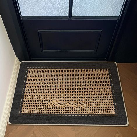 Tapis rectangulaire en terre de diatomées 50×80 cm, tapis absorbant pour entrée et salle de bain