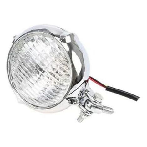 1PCS (verre blanc galvanisé)Phare de moto rétro électrique, phare de moto t 3.5 \ (1/5)