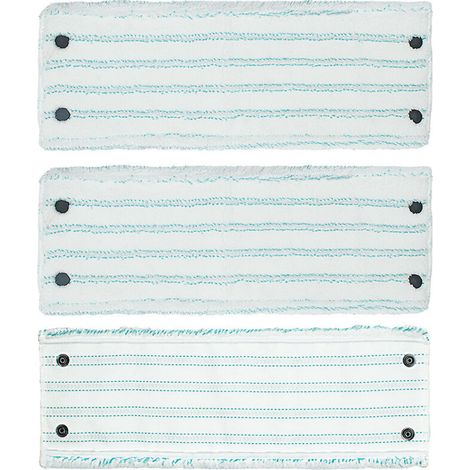 Testine di ricambio per mocio, panni in microfibra per mocio Leifheit Clean Twist M Micro Duo, confezione da 3 pezzi.