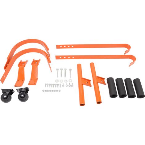Lot solide en alliage d'aluminium stabilisateur d'échelle crochet de toit avec roue pour nettoyage de gouttière en montant sur le toit (1/5)