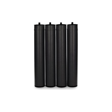 Piedi per mobili micel acciaio nero 27.5 cm diametro 5 cm (1/3)