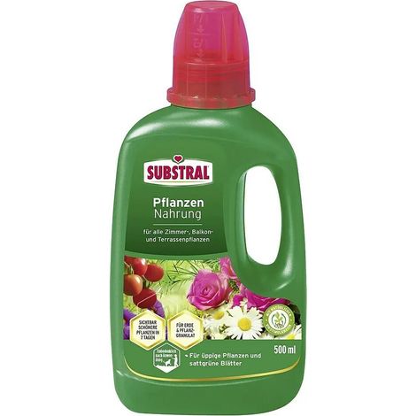 SUBSTRAL® Pflanzen Nahrung für Zimmer- Balkon- und Terrassenpflanzen - 500 ml (1/2)