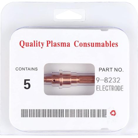 5 Pièces 9-8232 électrodes pour Coupeur De Plasma-consommables Fiables De Torche De Coupe De Dynamique Thermique SL60-100 (1/5)
