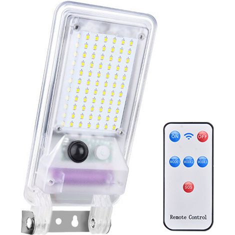 Luces solares para jardín con sensor de movimiento, resistentes al agua, siete colores + luz blanca. (1/5)