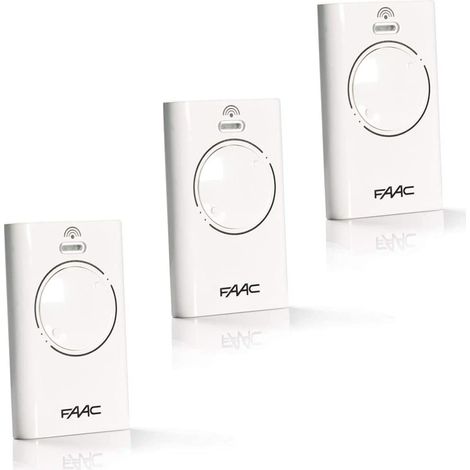 Telecomando FAAC XT4 868 SLH nero, confezione da 3 - Bianco