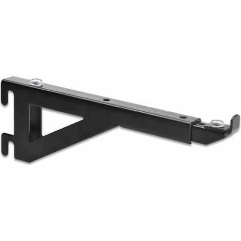 Manzoni Mensola Nera Per Vetri  Allungabile Cm 25/42 Art.641 10 Pz