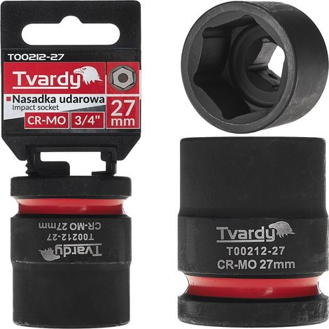 Douille à impact 3/4" 6 pans 27 mm CR-MO (6/48) (1/4)