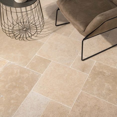 Carrelage effet pierre naturelle Sinai 4x1,5 cm – Beige – Paquet de 0,72 m² pour revêtement intérieur et extérieur (1/5)