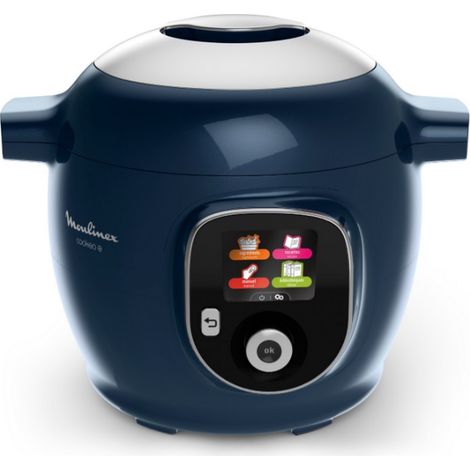 Moulinex – Multicuiseur intelligent Cookeo+ CE85F410 – 6L – 1600W – Cuisson sous pression, vapeur, rissoler, 150 recettes préprogrammées