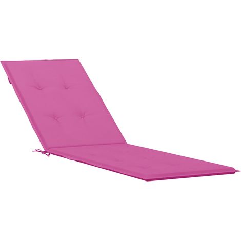 Lounge-Chaise Kissen rosa Oxford-Stoff
