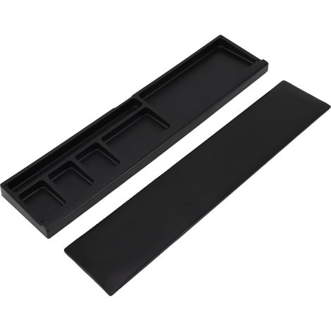 Ergonomische, rutschfeste Handgelenkauflage mit unterteiltem Aufbewahrungsetui, schwarz, fürs Büro (1/5)