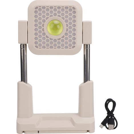 Ortviai Lampe de travail solaire 10000 lm, hauteur réglable jusqu’à 165,5 cm, rechargeable, pour camping et extérieur (1/5)