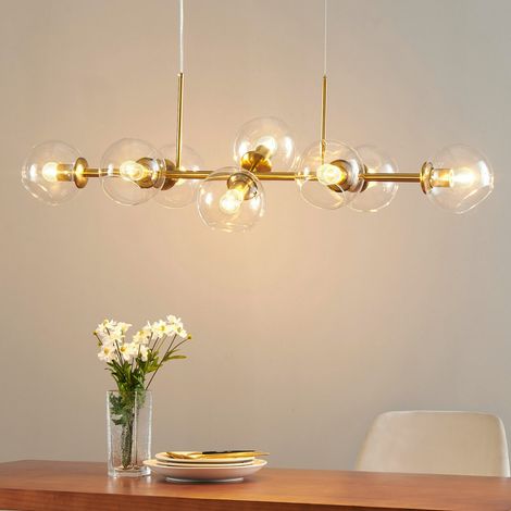 Grande suspension moderne 8 boules en verre - Carlotta (1/5)