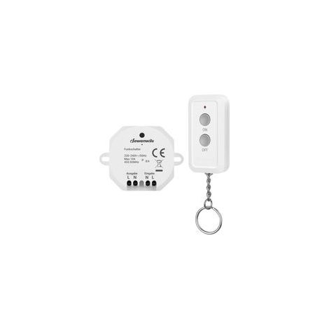 Interrupteur sans fil 10 A pour éclairage – Télécommande avec portée jusqu’à 30 m – Installation facile sans câblage – Idéal pour lampes et appareils en zones difficiles d’accès (1/5)