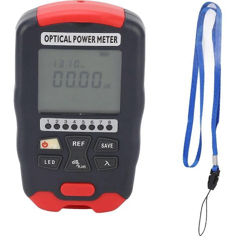 3-in-1-Lichtwellenleiter-Leistungsmesser mit empfindlicher, schnell reagierender LED-Anzeige und RJ45-Anschluss –70 bis