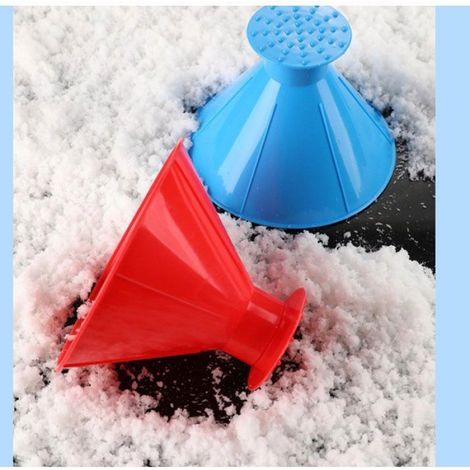 Grattoir À Glace - Forme De Cône - Pour Pare-Brise Et Chasse-Neige - 4 Pièces (1/5)