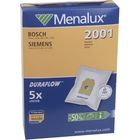Menalux - stofzuigerzak synth bosh/siemens activa/smily type k 200 - 9001961425 - 7321429394888