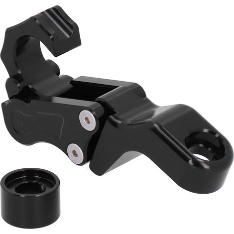 Crochet de casque en alliage d'aluminium CNC, support pour sac à dos et rétroviseur, compatible avec Yamaha XMAX250/300/400 (noir) (1/5)