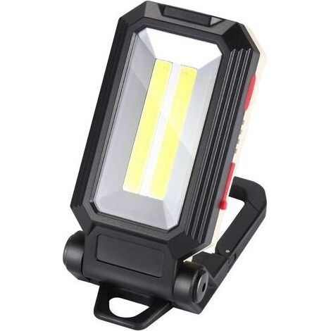 Lampe de travail LED Lumière de Camping Projecteur LED Rechargeable Lampe de Travail Rechargeable Lampe Atelier COB Torche Lampe de Poche avec Base Magnétique pour Garage, Camping, d'urgence, etc (1/5)