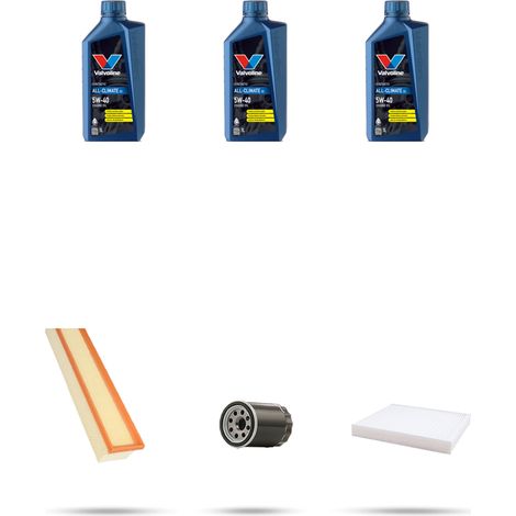 Kit tagliando 3 FILTRI e 3L OLIO compatibile con Fiat Qubo (225) 1.4 Natural Power 57kw dal 2010 (1/5)