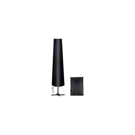 Couverture pour Parasol, 205cm Jardin Parasol Couverture/Housse de Protection pour Parasol Oxford Étanche, 210D Noir （1832535cm）