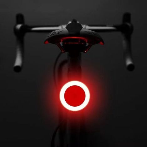 LED-Fahrradrücklicht, 5 Leuchtmodi, USB-Ladeanschluss, IPX3 wasserdicht (1/3)