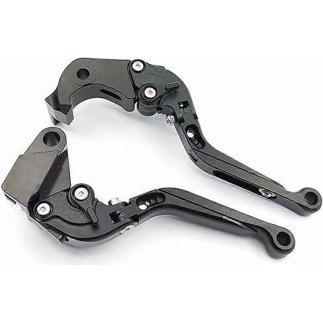 Pour la nouvelle moto Kawasaki Z900RS/SE, levier de frein, d'embrayage et de klaxon modifié en alliage d'aluminium (la poignée courte est entièrement noire) (1/4)