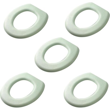 Cojín para asiento de inodoro, cojín universal de EVA con espuma gruesa, funda antideslizante lavable (5 unidades) (1/5)