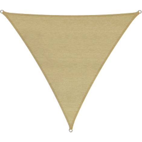 VELA OMBREGGIANTE HDPE TRIANGOLARE BEIGE - mt.3x3x3 - FERR 296533 (1/4)