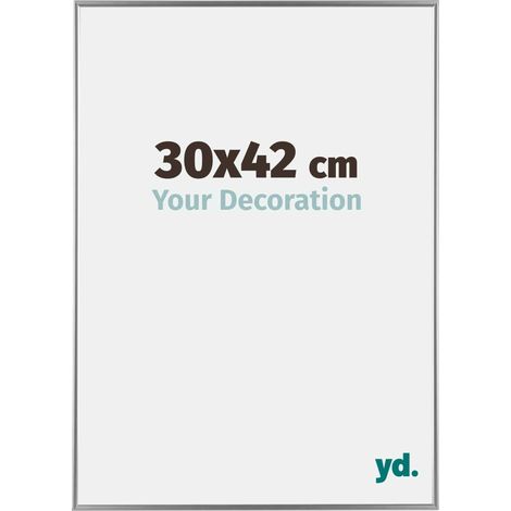 yd. - Cadre photo 30x42 - Argent Brillant - Plastique - Evry