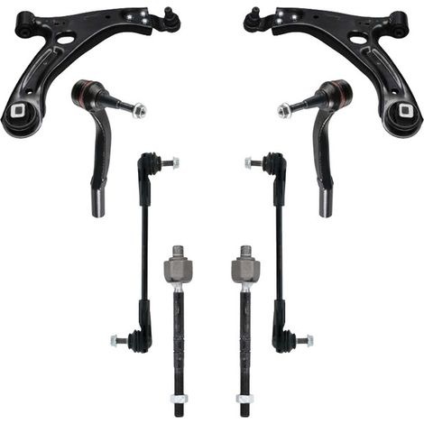KIT BRACCIO OSCILLANTE 8 PEZZI COMPATIBILE CON VOLVO XC40 (536) D3 / Kit Sospensione Completo OE/OEM / Bracci Oscillanti + Testine Sterzo / Sostituzione Diretta OEM