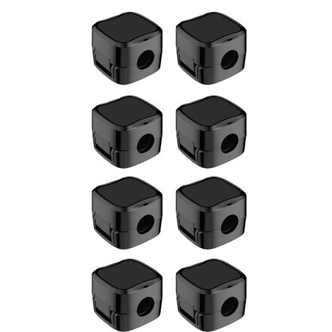 8 Pcs Mini Attache Cable Adhesif,Range Cable Bureau,Accroche Cable,Organisateur de Câbles,Support de Câbles,Organisateur, Chargement et Gestion des Câbles USB Pour la Maison,la Voiture (Noir) (1/5)