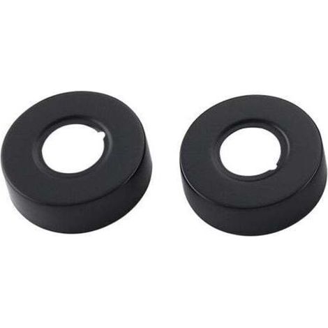 Rosace filetée Noir Ronde Bassin Douche Robinet Bain Rosace Couverture-Raccord pour circuit d'arrosage