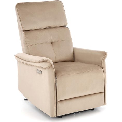 Sillón reclinable Houston 1543, Beige, 82x80x90cm, Tapiz (1/5)