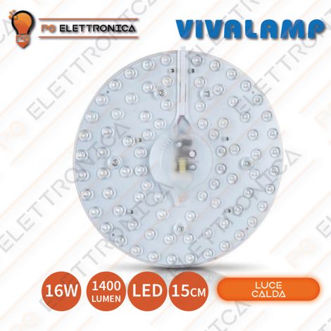 Circolina LED con calamita 12 20 24 36 50 sostituisce il classico NEON CIRCOLARE 16w,Luce Calda 3000k