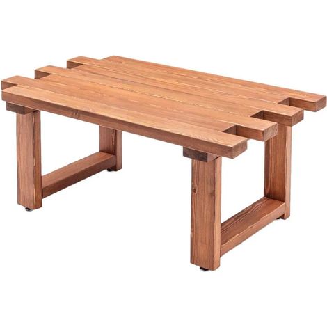 Gartentisch wellhome 104x65x48 cm Massivholz Kiefer