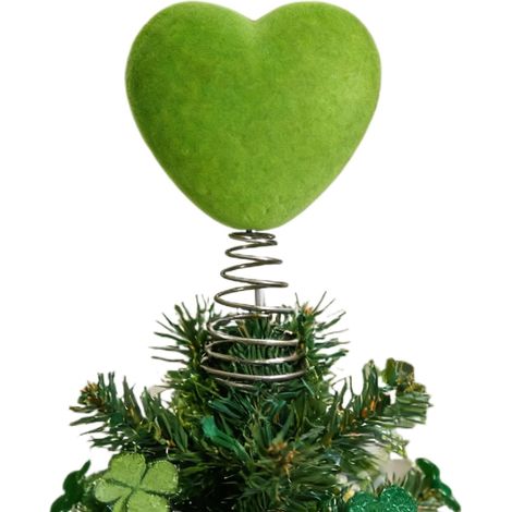 Cœur pour Le du Sapin Décoration en Velours Réutilisable en Forme de Cœur D'Arbre De La Saint-Valentin pour Fenêtre Table Intérieur Extérieur Maison (1/5)