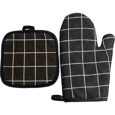 Kachelofenmuffel und Schiebehalter-Set – 2-teilig Hitzebeständig, rutschfest und waschbar Zum Kochen, Backen und Grillen (1/5)