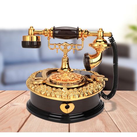 Retro-Herz-Telefon-Spieluhr als Geburtstagsgeschenk oder Dekoration für Zuhause (1/5)