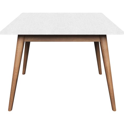 Mollettone Bianco Feltro Salva tavolo Elasticizzato Made in italy Bianco - Quadrato 140x140 (1/4)