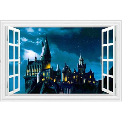 Sticker mural Harry Potter PVC 40 x 60 cm – Résistant à l'eau et à l'huile – Durée de vie 5 ans – Décoration chambre et bureau – Kueatily (1/5)