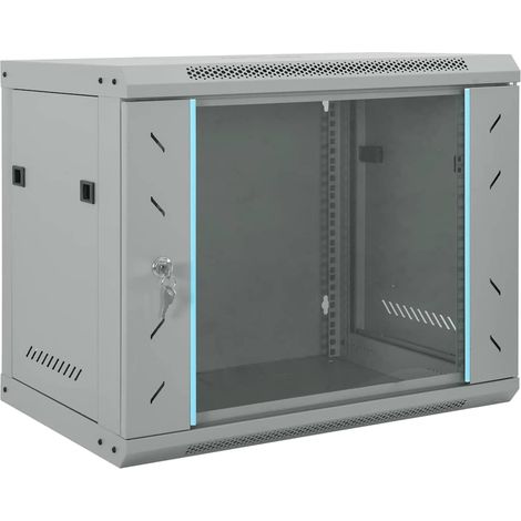 vidaXL Armadietto di rete Grigio 60 x 45 x 50 cm Acciaio
