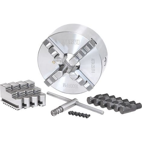 Fervi M079A/250/D1-8 Mandrino a 4+4 griffe di precisione autocentrante Camlock (1/4)