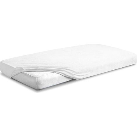 Telo FROTTE PREMIUM con gomma 90x200, 100x200x20, bianco01, MATEX (1/5)