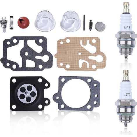 Kit de Réparation pour TU26 CG330 CG430 CG520 Debroussailleuse pour Honda GX22 GX31 GX25 GX35 pour Walbro WYL-240-1 et al avec Kits de Réparation + 2 Bougies D'allumage (1/5)
