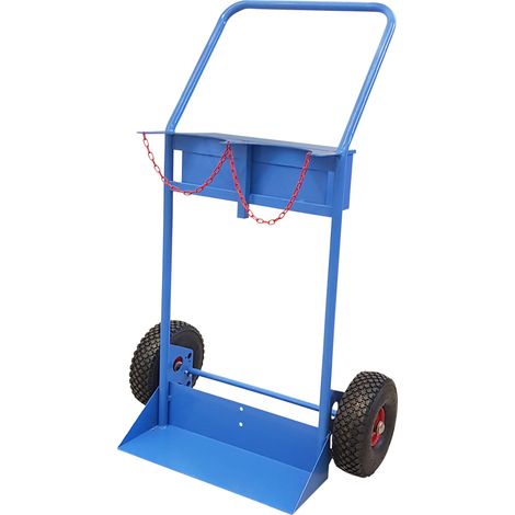 Portabombole biposto lt.40/50 con Ruote Pneumatiche e maniglione
