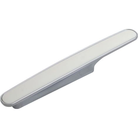 Möbelgriff RAINBOW I BA 96 mm Chrom poliert / weiß (1/4)